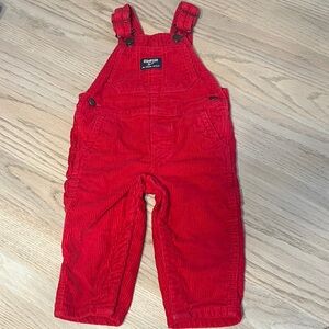 OshKosh B'gosh Kids Red Corduroy Overalls